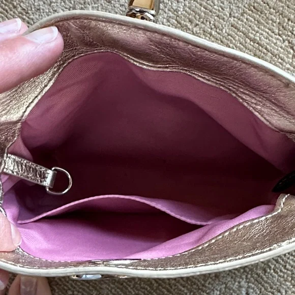 Coach Shimmering Gold Wristlet - Picture 8 of 11